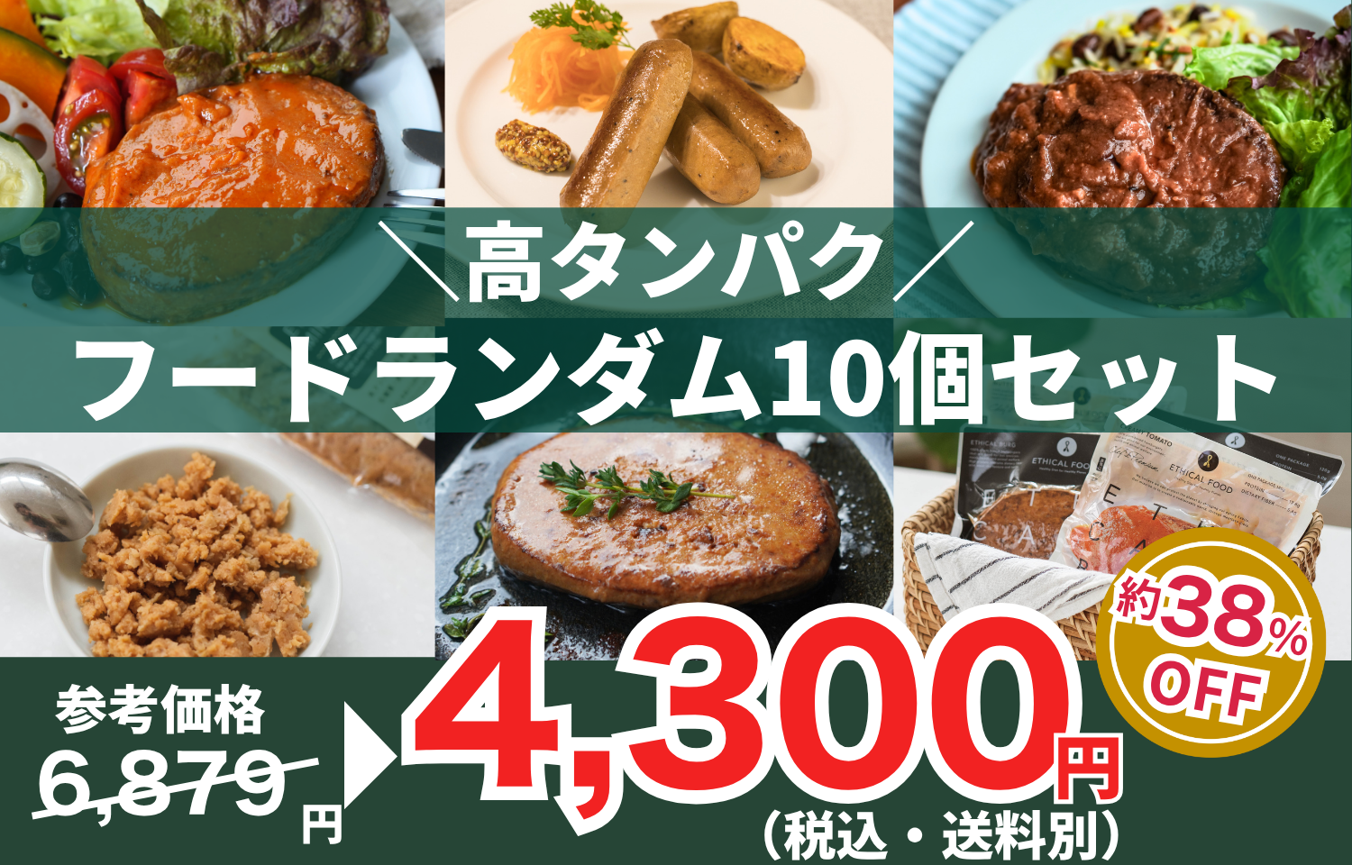 【高タンパク】フードランダム10個セット