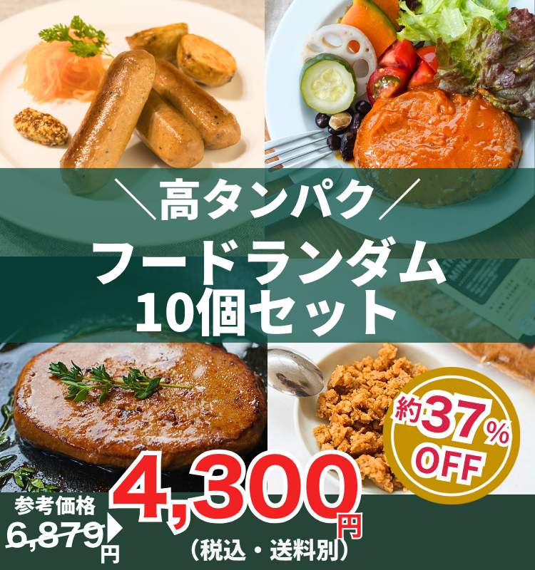 【高タンパク】フードランダム10個セット