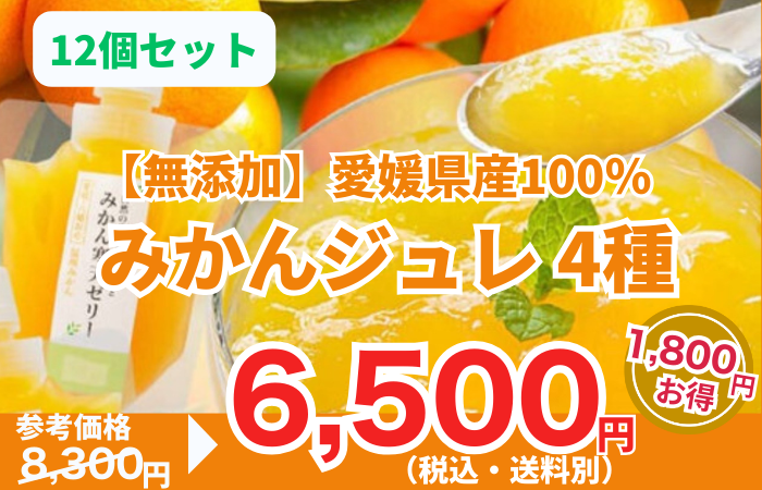 260130_【無添加】愛媛県産100％ みかんジュレ 4種_12個セット