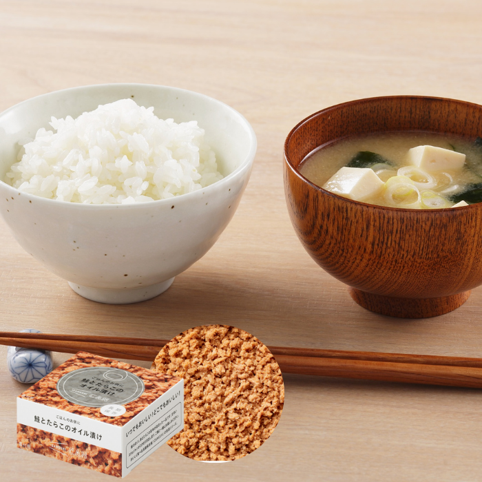 【ごはんのお供に！】　鮭とたらこのオイル漬け　80g