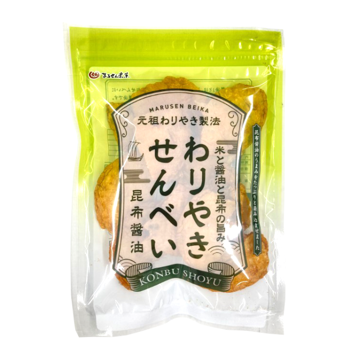 わりやきせんべい昆布醤油　70g