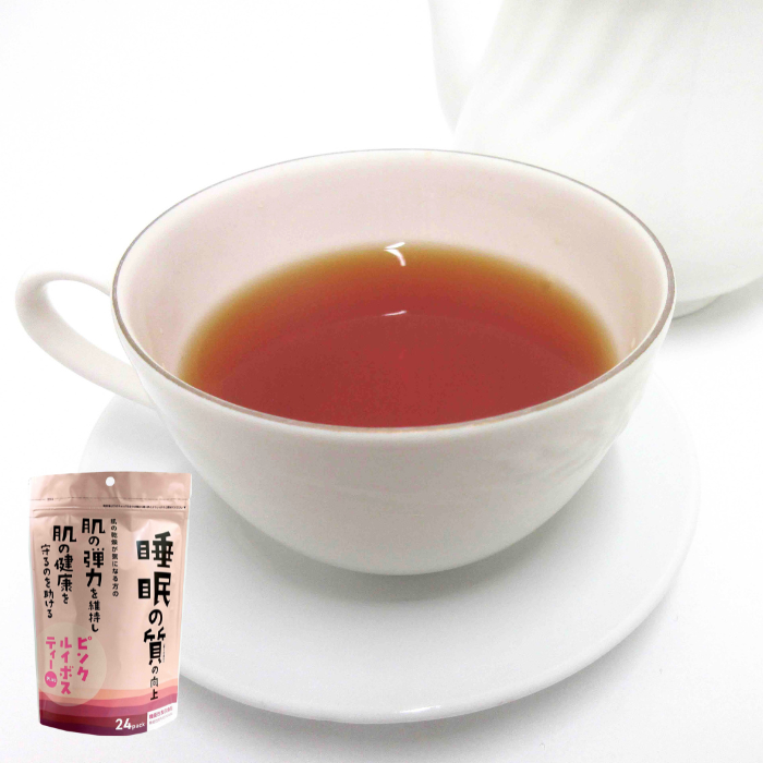 【睡眠と肌機能向上！】機能性表示食品　ピンクルイボスティーPlus