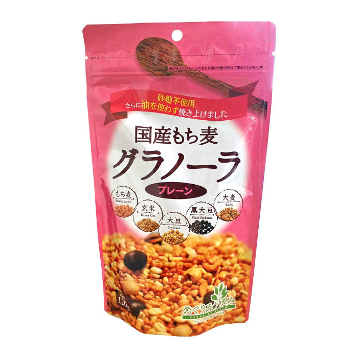 【砂糖、添加物不使用】国産もち麦グラノーラ　120g