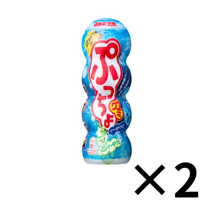 UHA味覚糖　ぷっちょグミ　ソーダ＆メロン　2個セット
