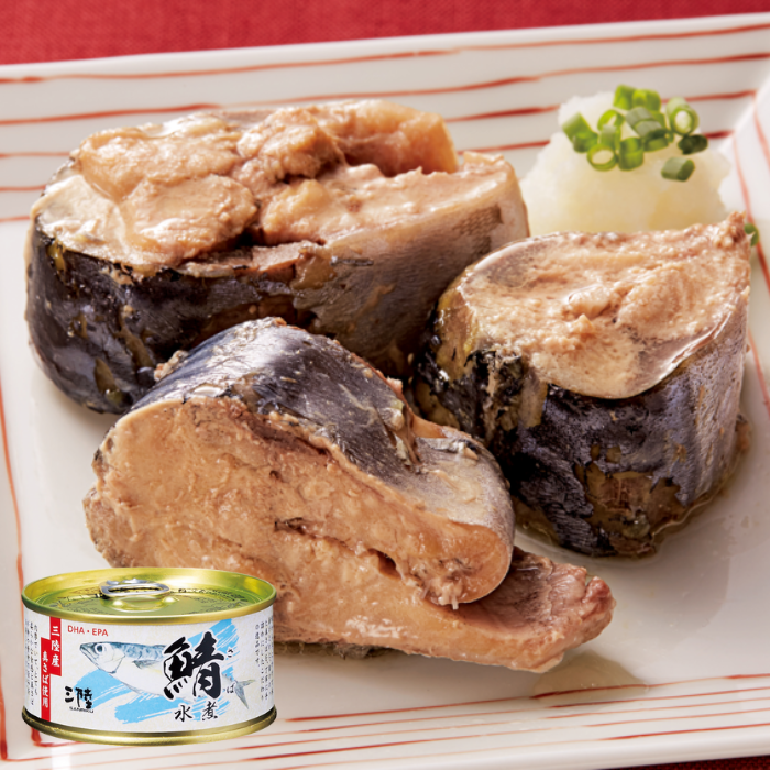 三陸産さばの水煮缶詰　180ｇ