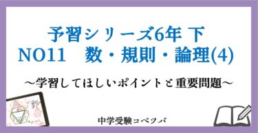 予習シリーズ　小6 2025年予習シリーズ：小6上演習問題集：第4回の解答解説