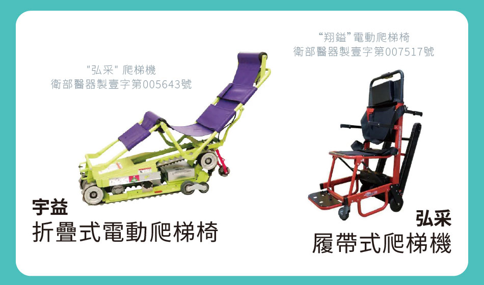 宇益 折疊式電動爬梯椅｜弘采 履帶式爬梯機