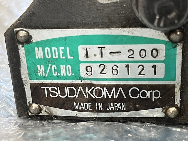 津田駒 TT-200 傾斜 の画像 5枚目