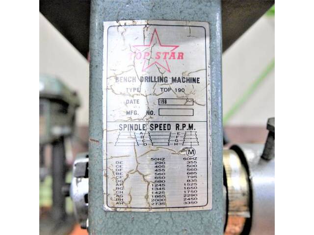 トップスター TOP-190 Desktop Drilling Machine Image 8