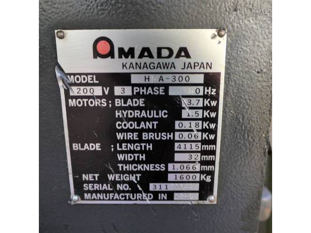 AMADA HFA-300 Band Saw Image 11