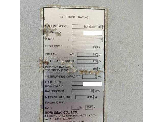 MORI SEIKI SL303B/1500 Lathe Chuck Image 6