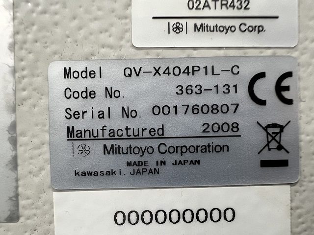 ミツトヨ QV-X404P1L-C(363-131) 画像測定機 の画像 8枚目