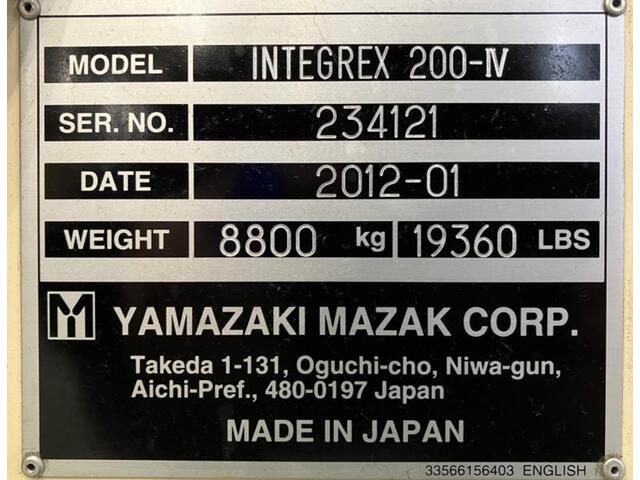 MAZAK INTEGREX200-Ⅳ NC Lathe Image 2