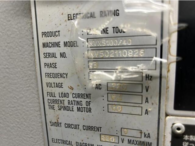 MORI SEIKI NVX5100/40 Vertical Machining Center Image 2