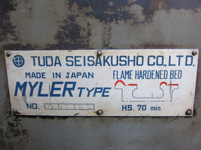 津田製作所 MYLER500X860S 旋盤 の画像 8枚目