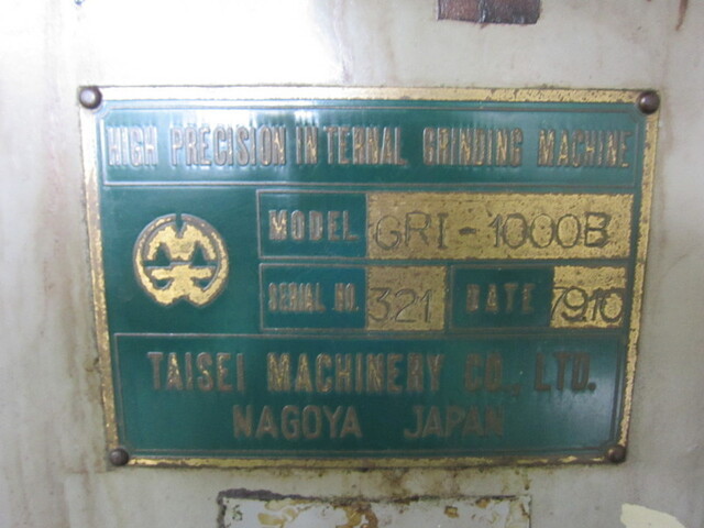 TAISEI MACHINERY GRI-1000B Internal Grinder Image 2