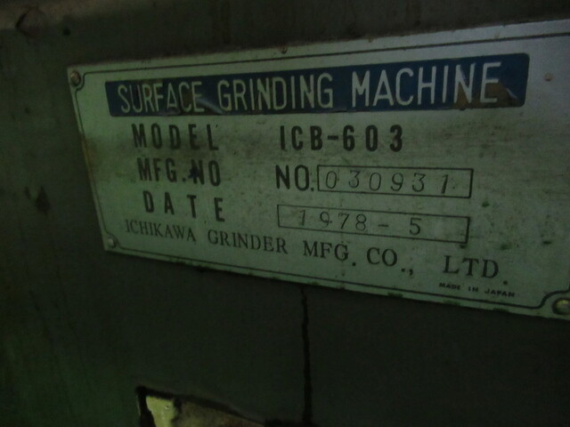 ICHIKAWA GRINDER MFG ICB-603 Rotary Grinder Image 2