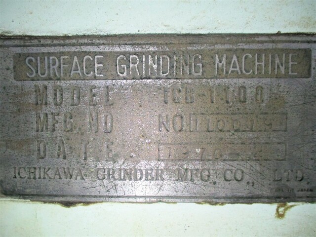 ICHIKAWA GRINDER MFG ICB-1100 Rotary Grinder Image 2