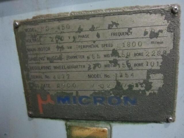 MICRON MD-450 Centerless Image 2