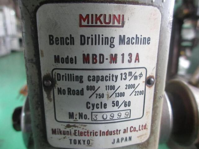 MIKUNI MBD-M13A Desktop Drilling Machine Image 2