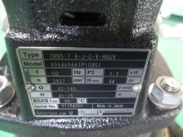 グルンドフォスポンプ CRN5-7A-J-G-V-HUUV ポンプ の画像 2枚目