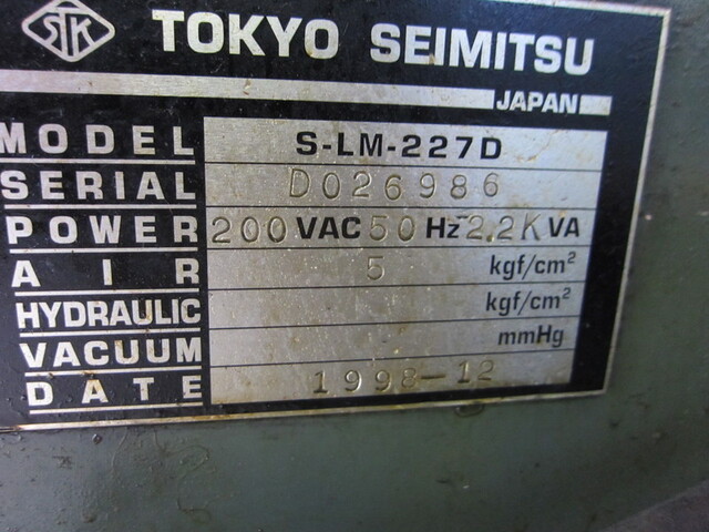 TOKYO SEIMITSU S-LM-227D Others Image 5