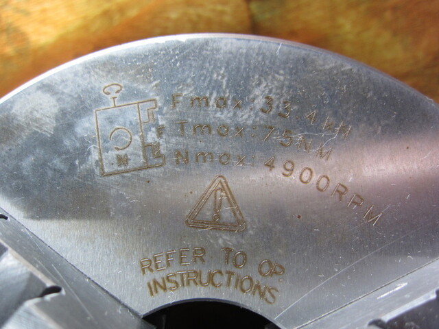 Pratt Burnerd 9250-01705 Lathe Chuck Image 3