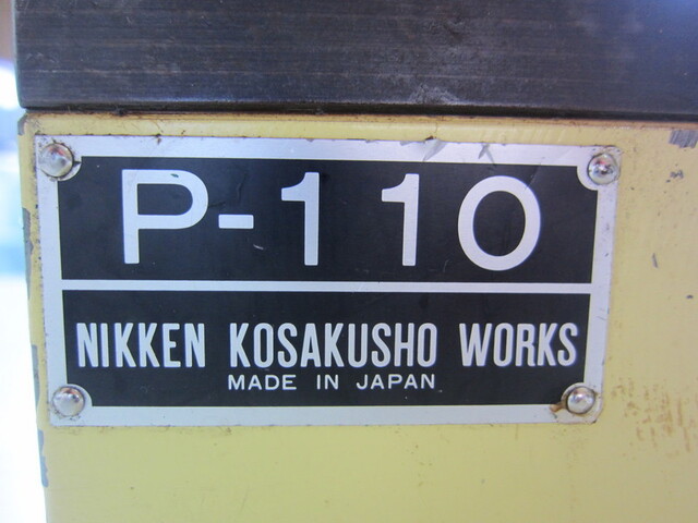 NIKKEN KOSAKUSHO WORKS P-110 NACHI Image 2