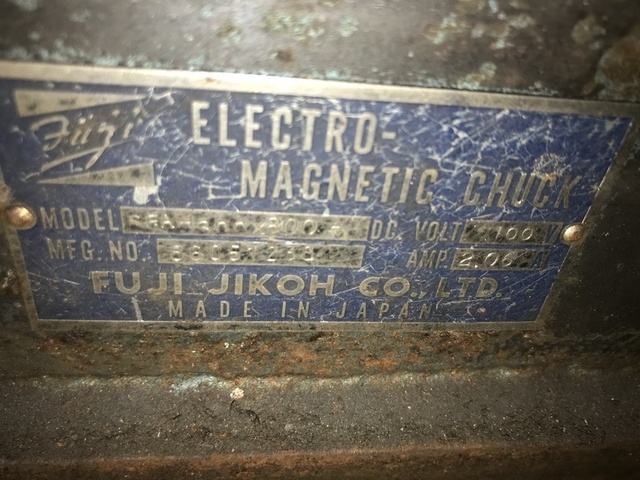 FUJI JIKOH SFAH300×800A Magnet Chuck Image 2