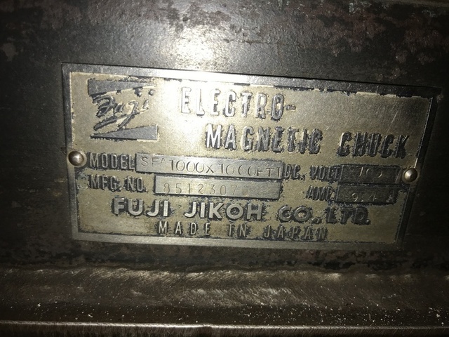 FUJI JIKOH SFA1000×1000FT1 Magnet Chuck Image 2