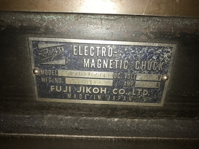 FUJI JIKOH SFA1000×1000FT1 Magnet Chuck Image 2