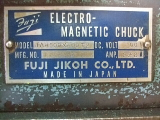 FUJI JIKOH FAH500ｘ600T2 Magnet Chuck Image 2