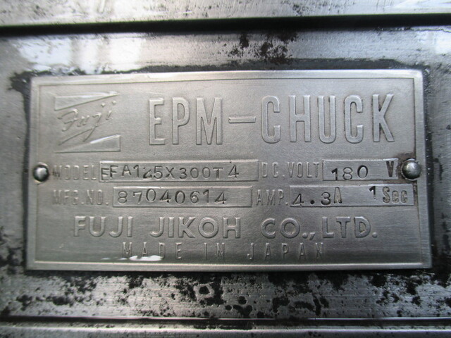 FUJI JIKOH EFA125×300J4 Magnet Chuck Image 2