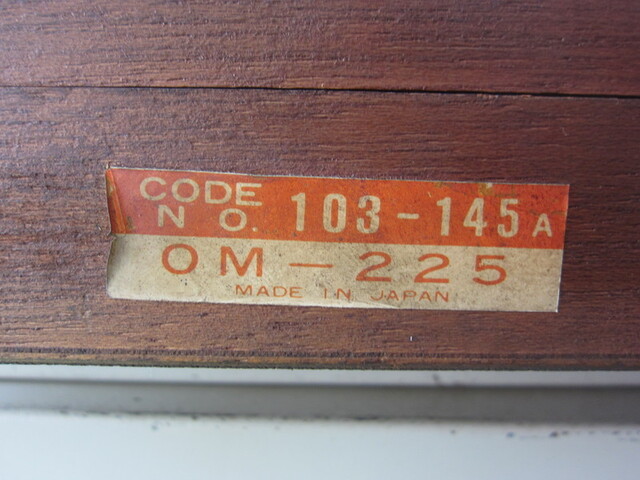 Mitutoyo OM-225(103-145A) Micrometer (Outer) Image 2