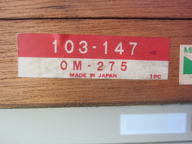 Mitutoyo OM-275(103-147) Micrometer (Outer) Image 2