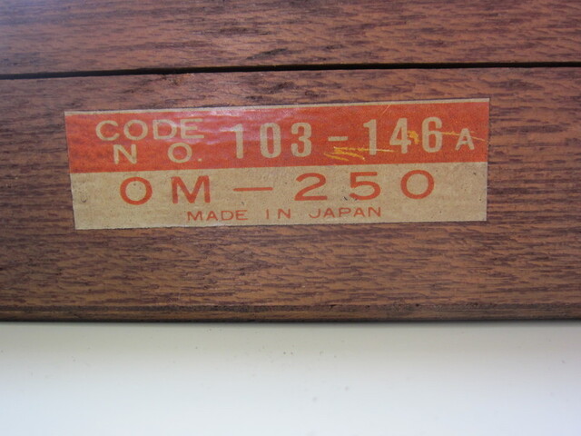 Mitutoyo OM-250(103-146A) Micrometer (Outer) Image 2