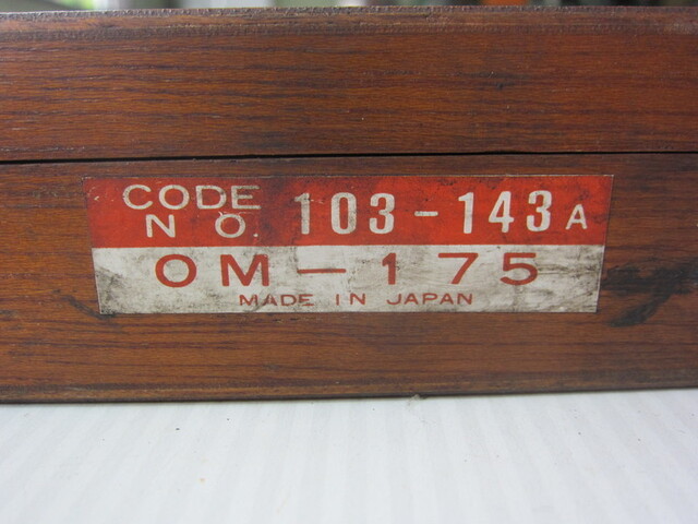 Mitutoyo OM-175(103-143A) Micrometer (Outer) Image 2