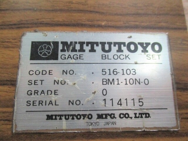 Mitutoyo BM1-10N-0 Block Image 2