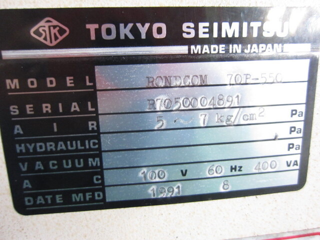 TOKYO SEIMITSU RONDCOM70B-550 Projector Image 2
