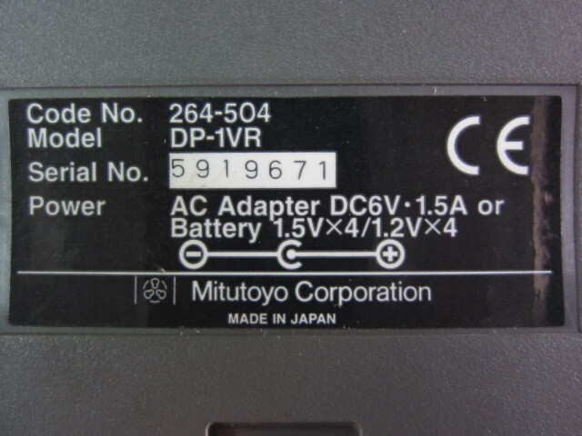 ミツトヨ DP-1VR（264-504） その他工具・機器周辺機器関連 の画像 2枚目