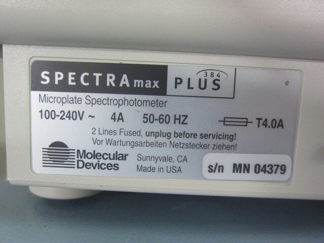 モレキュラーデバイス SpectraMax Plus 384 その他工具・機器周辺機器関連 の画像 2枚目