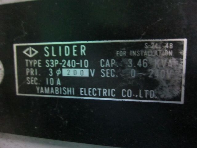 山菱電機 3SP-240-10 Generator/Transformer Image 2