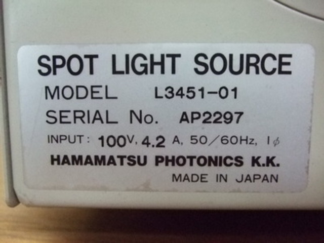 HAMAMATSU L3451-01 その他工具・機器周辺機器関連 の画像 2枚目