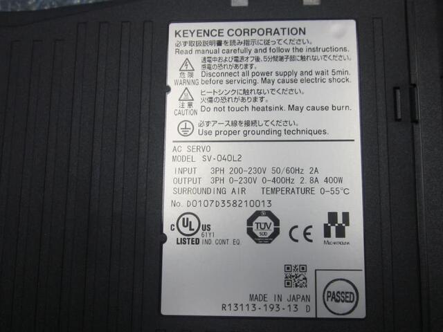 Keyence SV-040L2 Others Image 2