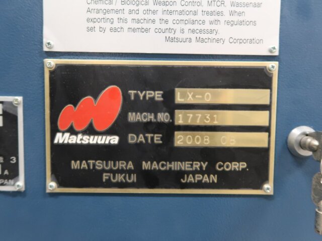 MATSUURA MACHINERY LX-0-5AX 5Axis Machining Center Image 37