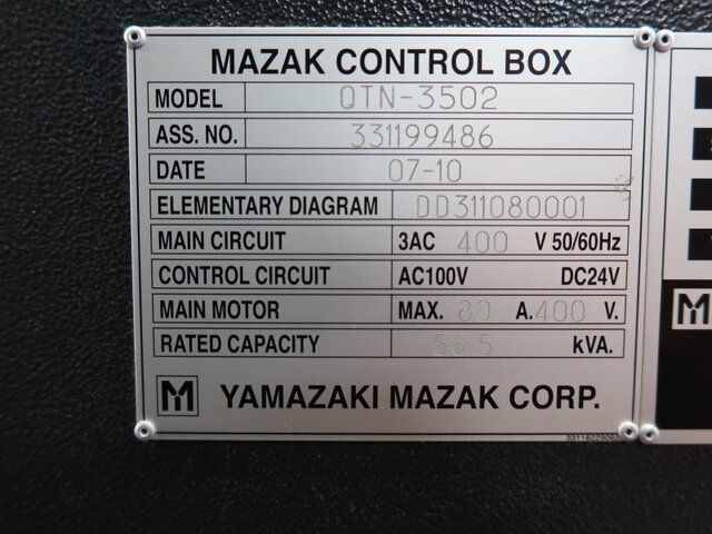 MAZAK QTN-350Ⅱ NC Lathe Image 32