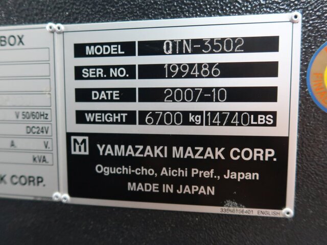 MAZAK QTN-350Ⅱ NC Lathe Image 34