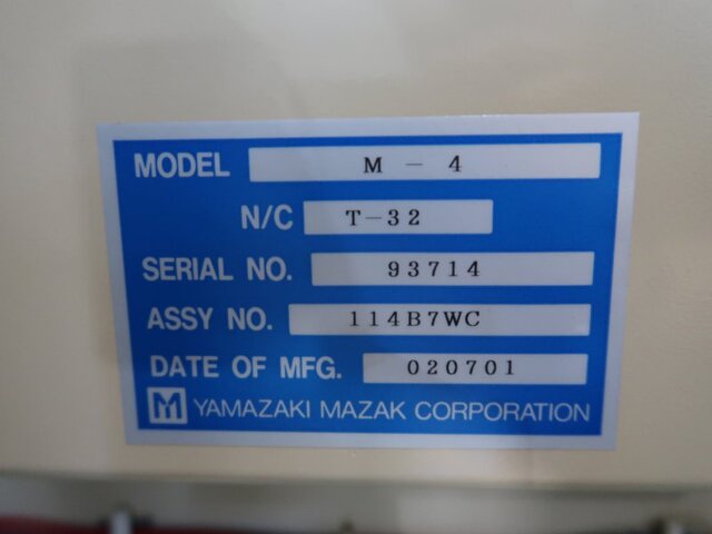 MAZAK M4-1000 NC Lathe Image 30