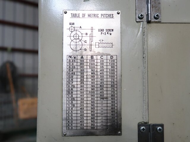 HASEGAWA MACHINE WORKS WHN-1 Lathe Image 20