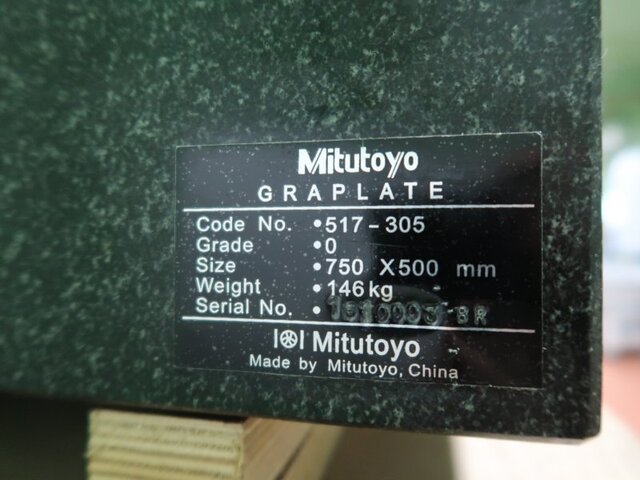 Mitutoyo 750x500 Surface plate (Long side 0.00m~) Image 8